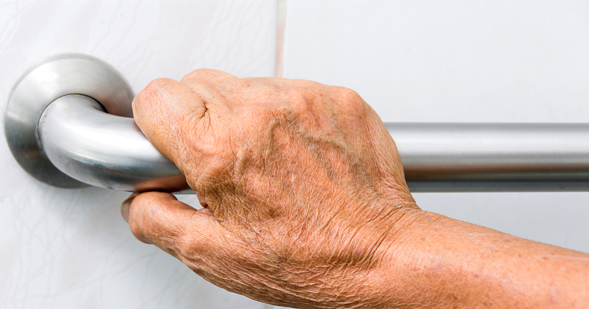 Installing a grab bar for a senior can help them with bathing and showering safely