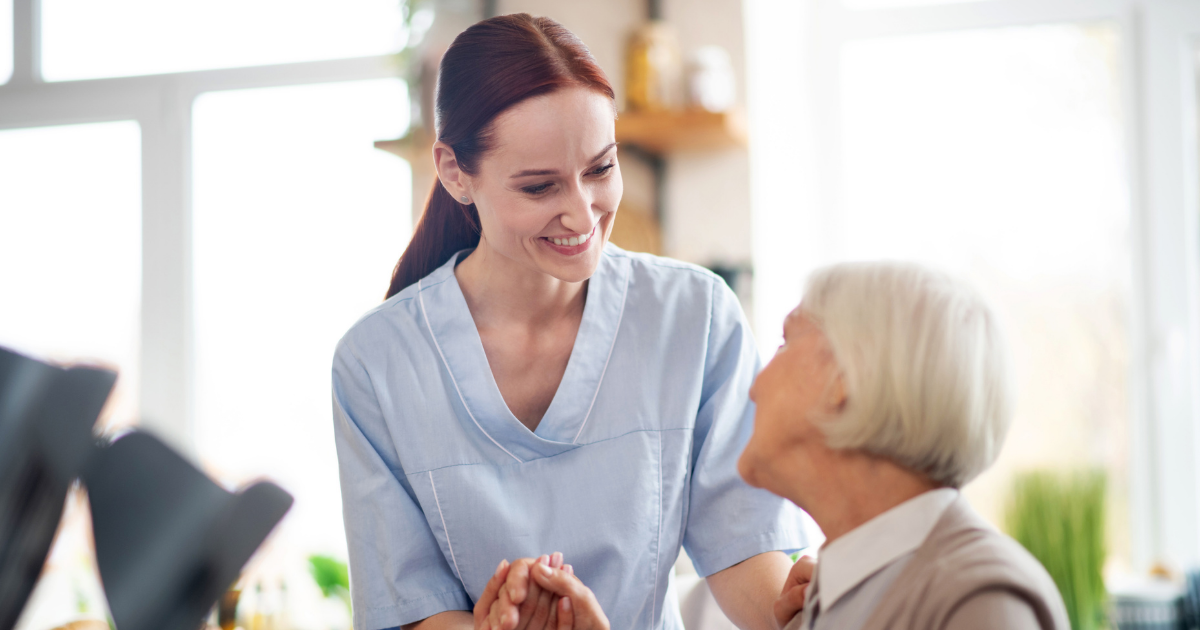 Having a positive attitude can make being a professional caregiver easier.