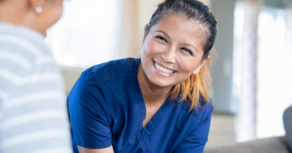 Home care careers like caregiving can make a difference for many, as this caregiver demonstrates as she enjoys her career choice