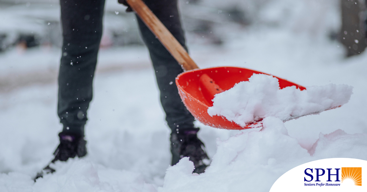 Elderly Home Care Tips include preventing snow and ice buildup