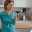 A home care aide in her daily routine.