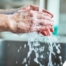 Observing hand hygiene as a part of caregiver wellness during flu season.